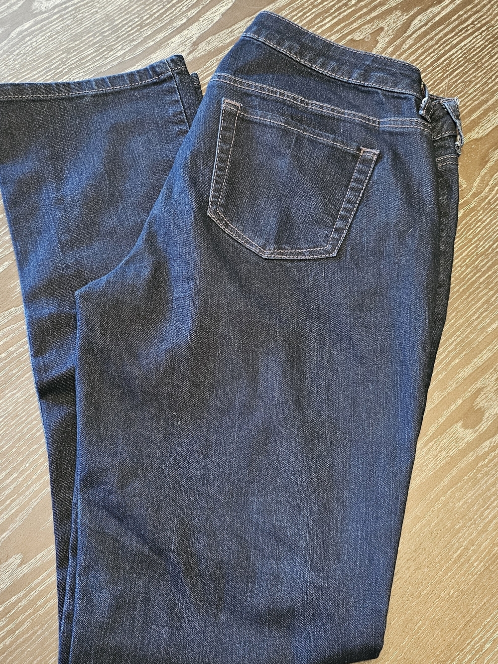 Jennifer Lopez Dark Blue Straight Leg Jeans